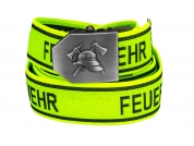 692 - Gürtel Feuerwehr - ELASTIC neon - D