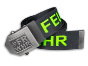 D4 - Gürtel Feuerwehr  #FRWHR - Farbe Schwarz mit neon Gelb_1