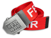 D6 - Gürtel Feuerwehr #FRWHR - Farbe Rot + Weiss_1
