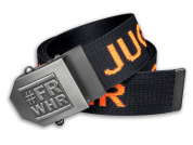 D7 - Gürtel JugendFeuerwehr  #FRWHR - Farbe Schwarz mit neon_1