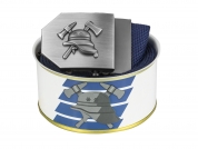 Gürtel Feuerwehr - Farbe Blau - D + Blechbüchse