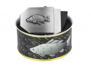 Gürtel Angler - Farbe Schwarz + Blechbüchse